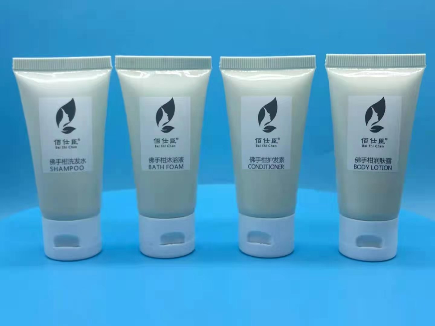 Eco Friendly Tubes Hotel Amenities Set Mini Size Travel Shampoo Conditioner Shower Gel
