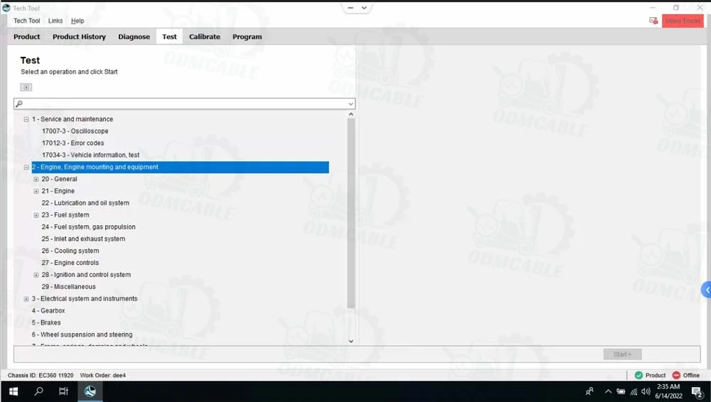 For vocom Vocom II 88894000+ V2.8PTT Dev2 Tool For vocom Truck Excavator Construction Diagnostic