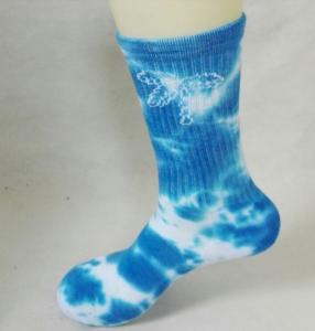 Quality Custom crew sport dye adlut spandex/cotton socks wholesale