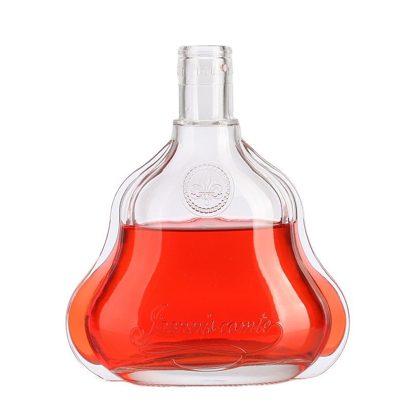 500ml Clear Crystal Glass Liquor Bottle with Customized Logo Design