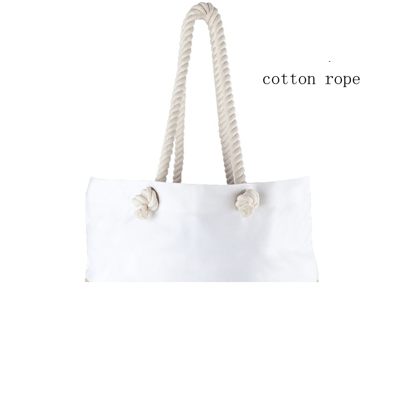 3/4 Strand 10mm Ecru Color Twisted Coarse Cotton Rope for Canvas Bag Length 0-220m