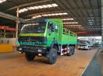 Green 6x4 30 Ton 380hp Heavy Cargo Truck Side Wall Vehicle With Weichai Engine