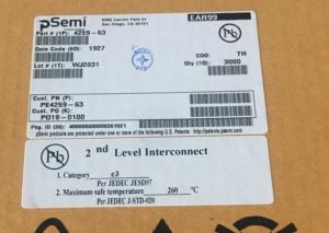 Quality 1.8V Power Supply IL Reflective PE4259 63 SPDT RF Switch wholesale