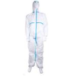 Microporous Medical Protective Clothing Disposable Latex Free With Hood
