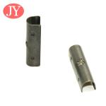 Silver shoelace tips , jiayang metal shoelace tips brass material