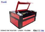 Red Protective Cover CO2 Laser Cutter , CNC Laser Cutting Machine For Acrylic