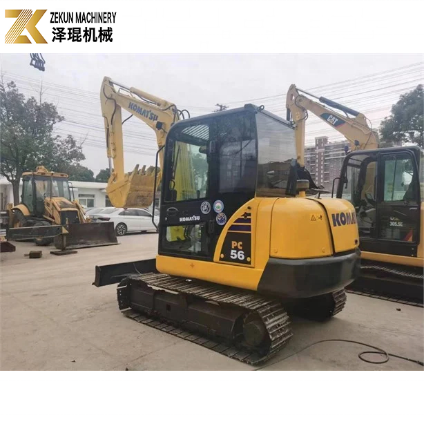 Komatsu PC56-7 Mini Excavator with 5 Ton Operating Weight and Durable Diesel Engine