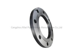 Quality DIN Slip On Carbon Steel Pipe Flange Flat Face Forged PN16 8 Holes DIN PLFF wholesale