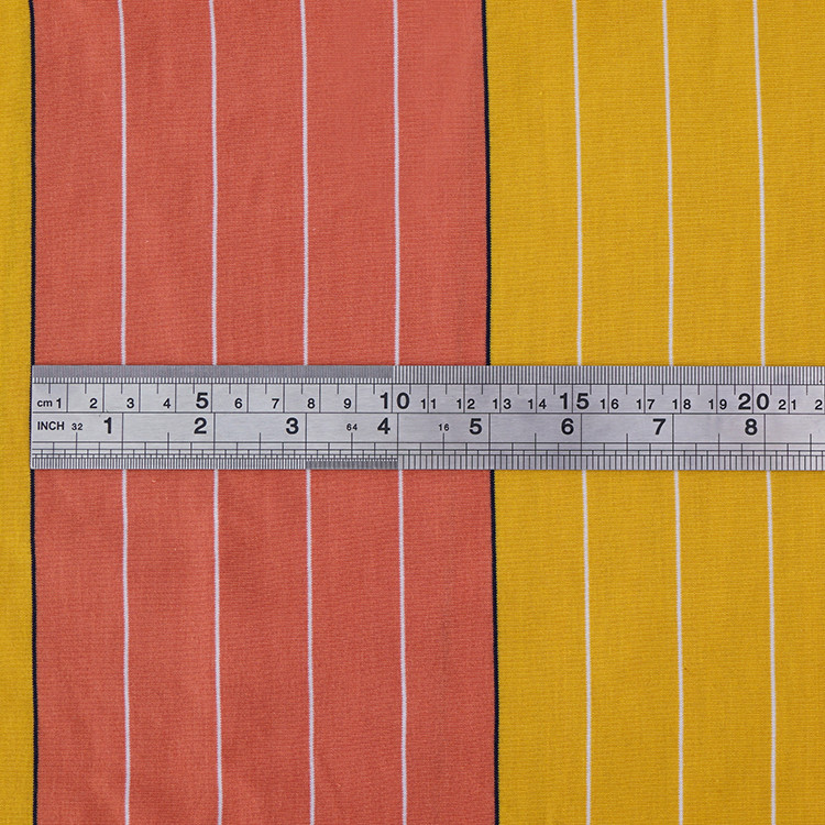 Light And Comfortable Strong Durable Striped Knit Fabric For Casual Wear