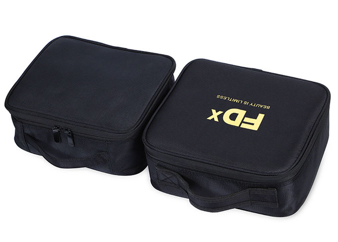 Black Non - woven Cloth Permanent Makeup Kit Bag For Starter / Student