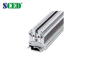 Quality 6mm2 Rail Mount Terminal Block 600V 30A AWG 30 - 10 Terminal Width 6.2mm wholesale