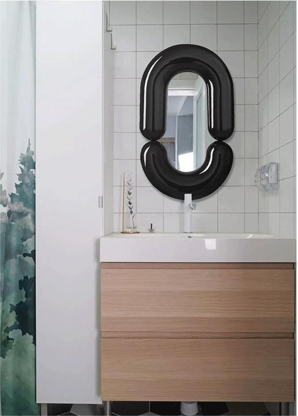 Oval Bathroom Led Wall Full Length Mirror Hanging Vanity Tall Mirror