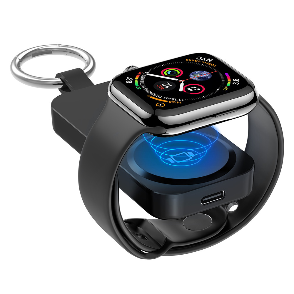 Compact Design Wireless Watch Charger Power Bank 4 LED Indicator 2-8mm Charging Distance