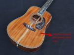 Handmade Deluxe solid koa wood Acoustic guitar, acoustic Guitarra, solid koa