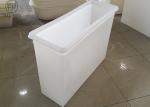 Heavy Duty Narrow Window Industrial Laundry Trolley On Wheels Rotomolding Bigger