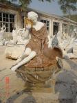 Pool Water Fountain With Contemporary Stone Elephant Statue