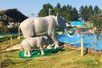 Water Resistant Animatronic Animals , Amusement Park​ Emulational Elephant