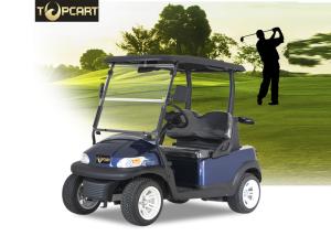 Quality Dark Blue 48V 2 Person Golf Cart , Motorised Golf Carts Aluminum Chassis wholesale