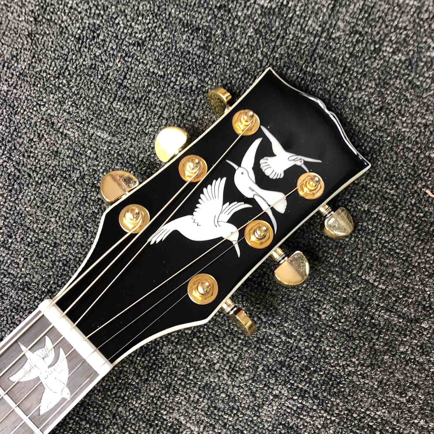 Custom Dove Style 6 Strings 41 inch Solid Rosewood Back Side Spruce Top OEM Acoustic Guitar in Natural Color
