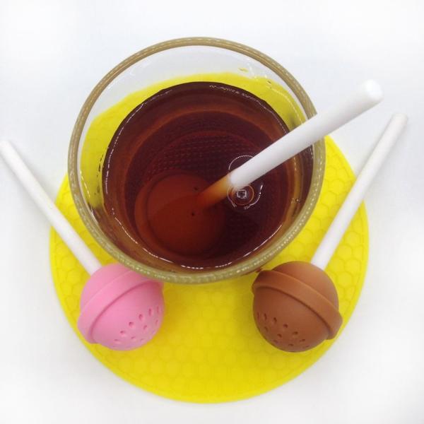 Lollipop cute colorful tea shape filter travel buddy sloth non plastic loose