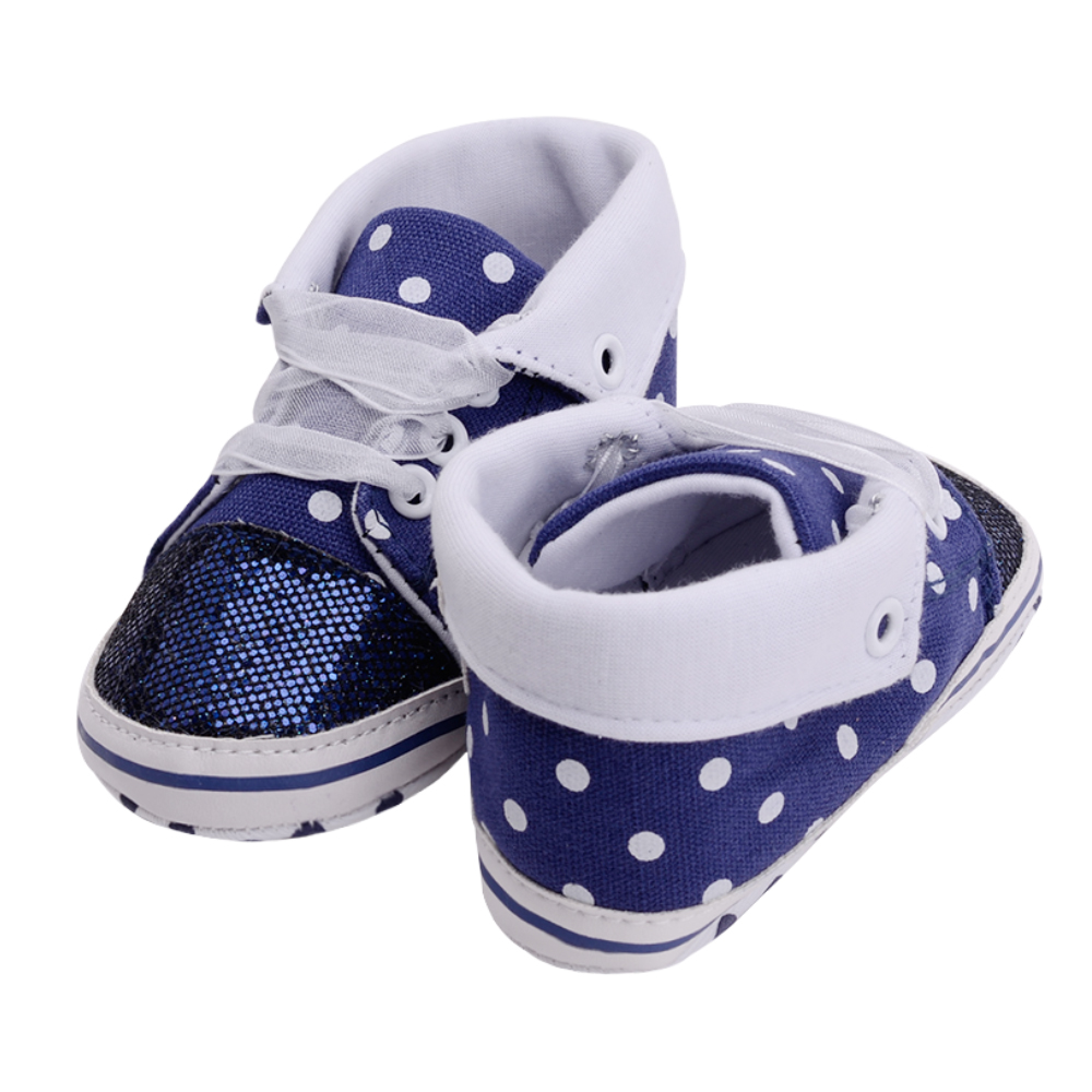China Factory Canvas sport Baby girl designed 0-2 years Lace-up baby shoes