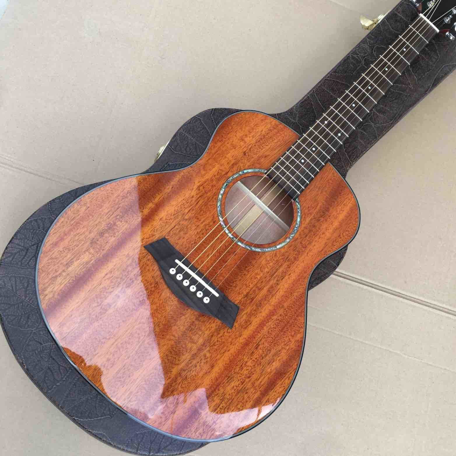 36 Inch GSMini Solid Wood Rosewood Fingerboard Travel Acoustic Guitar