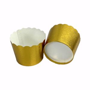 Quality Embossed Aluminum Foil Round Baking Trays Cupcake Paper Cups wholesale