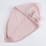 Pink Fast Dry Microfiber Absorbent Sports Towel For Curly Hair Turban Headband