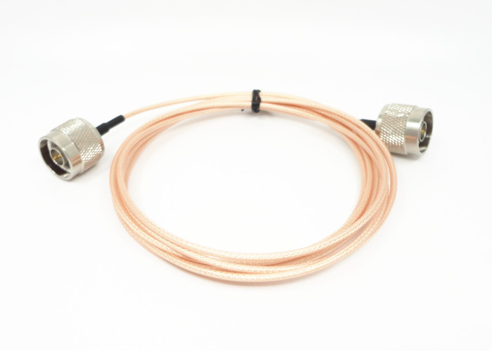 RG142 RF Cable Assemblies N Male To Male RF Coaxial Connector 50Ω Impedance