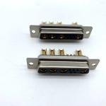 Automotive D SUB Power Connector 9W4 Female Solder Brass C3604 For Cable