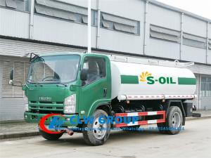 Quality 8T 10T ISUZU 190HP Carbon Steel Oil Tanker Truck wholesale