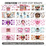 UV DTF Cup Wrap Transfers Wholesale High Quality UV DTF Sticker Transfer