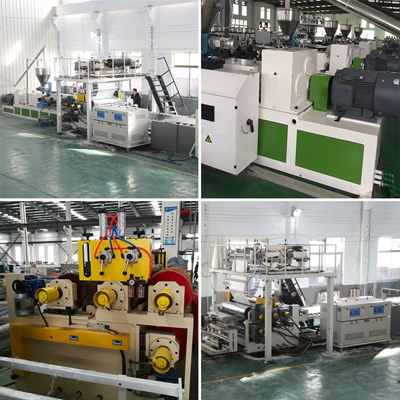 700kg/H Twin Wall Hollow Roofing PVC Floor Extruder Spc Complete Flooring Line Machine