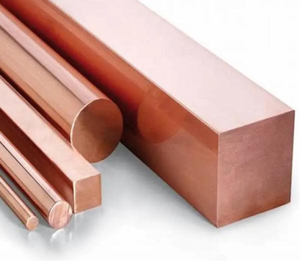 Chrome Alloy Parts Zirconium Copper Round Bar CuCrZr Copper Hardness C18150