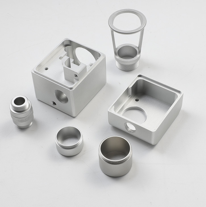 Silver CNC Machining Aluminium Spare Parts Multipurpose Precision