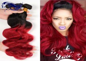 Quality 1B / 99J Brazilian Virgin Short Hair Ombre Color For Black Hair wholesale