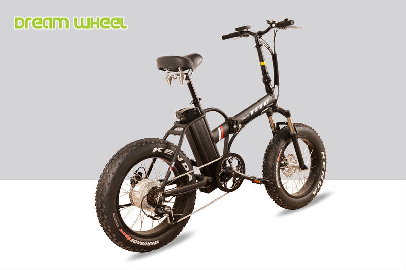 500W 20 Inch Fat Tire Folding Electric Bike 32km/H