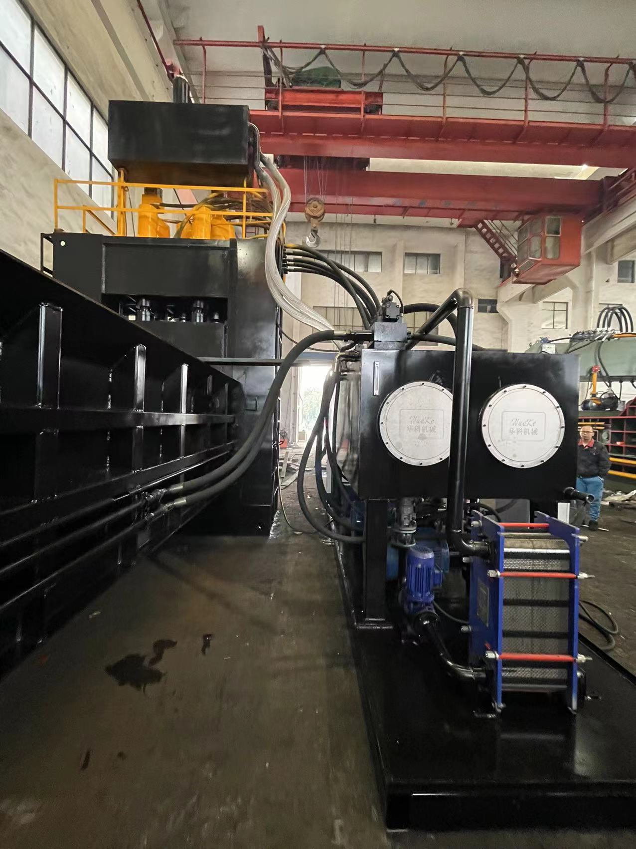 180KW 630 Tons Hydraulic Scrap Shear For Steel Plate cutting