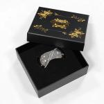 Factory Custom Printing High End Luxury Jewelry Set Boxes Golden Rose Hair Rope