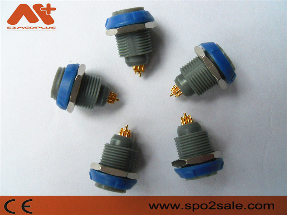 (G51M07-P05LJG0-0060) 1P pull push 5 pin single notch Plastic socket,plastic,Blue