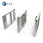 Intelligent Hotel Stainless Steel Turnstiles Glass Turnstile Gate