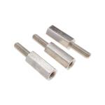 Brass Hex Spacers Custom Fasteners Male Female Threads Nickel Finsih