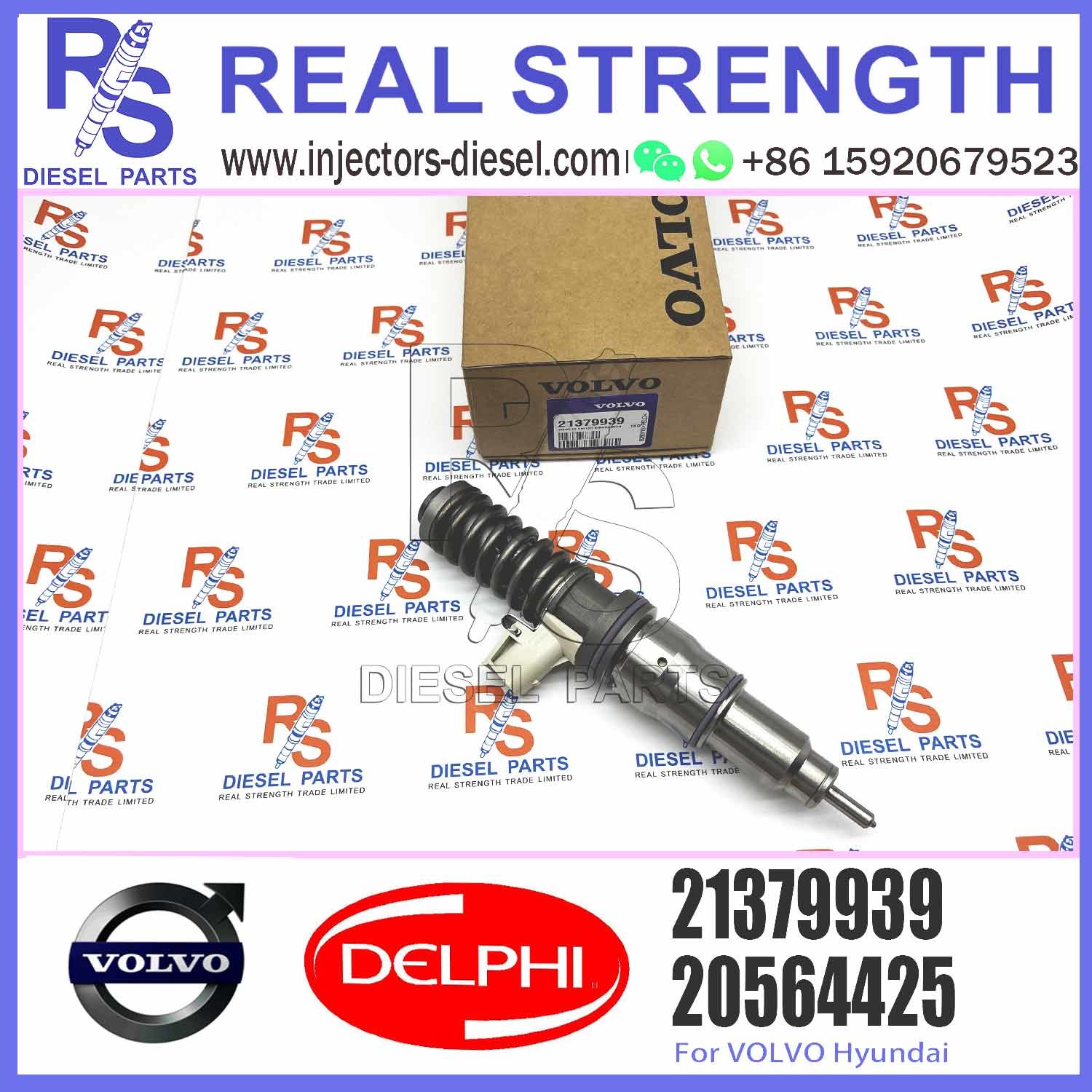 4 Pin Auto Excavator Truck Diesel Engine Parts Fuel Injector Assembly Bebe4d27002 21379939 For V-O-L-V Md13