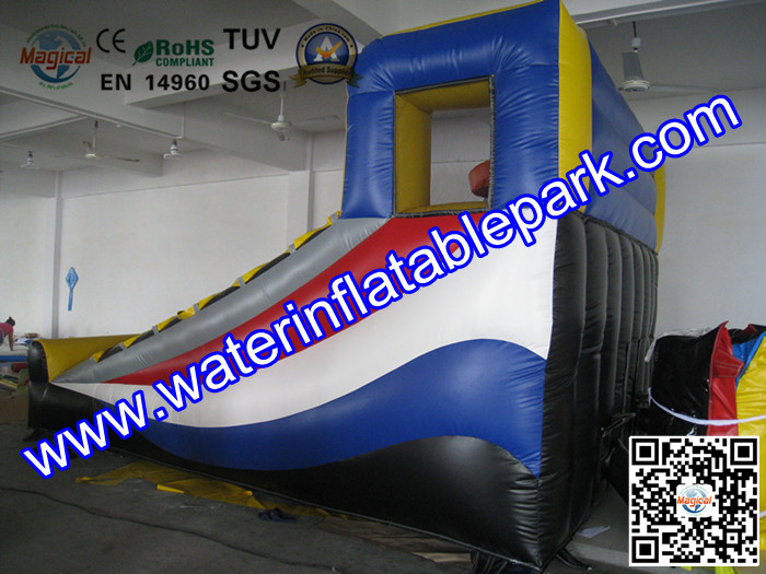 2 Hoop Inflatable Sport Games For Party , Inflatable Basketball Game for Shooting