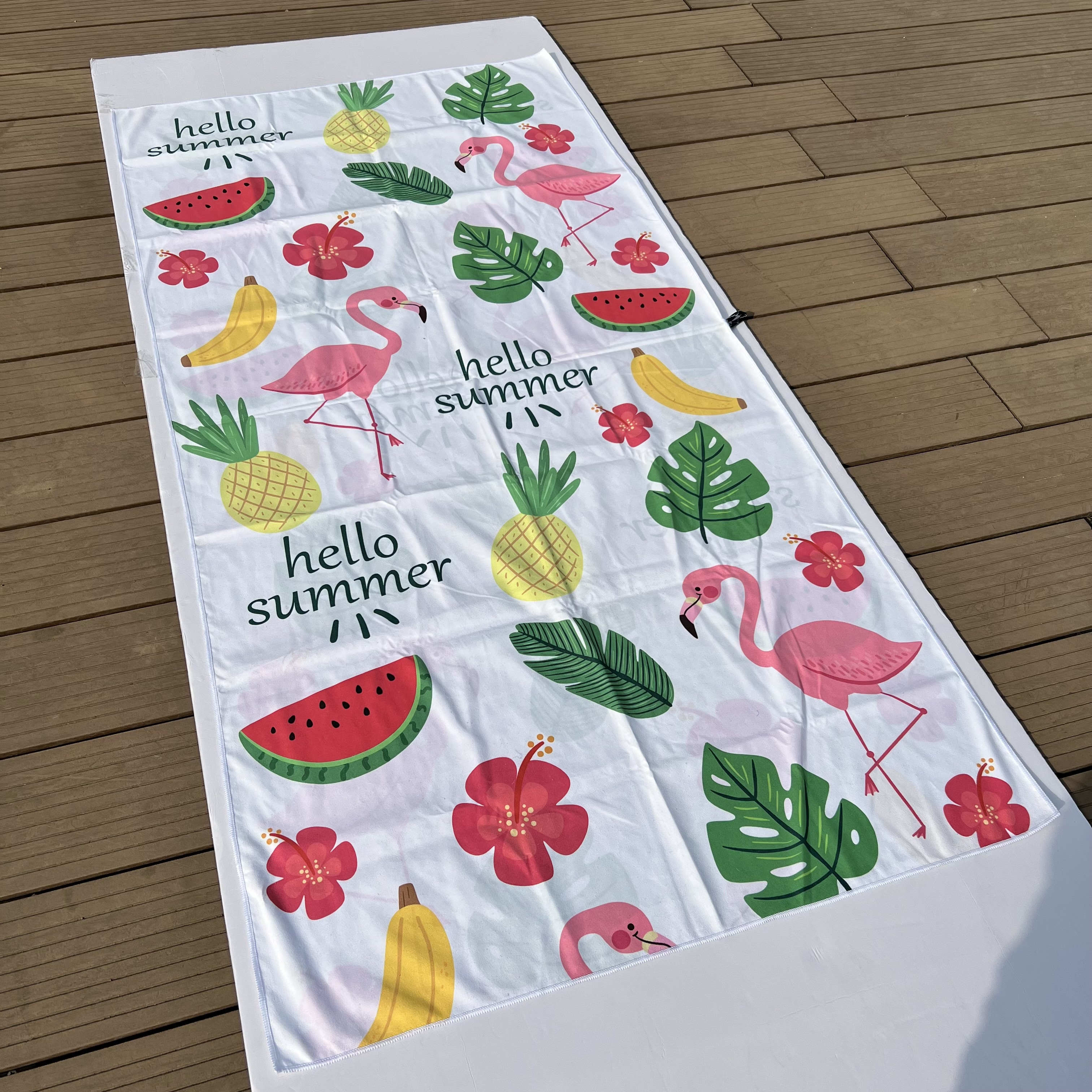 Customized logo microfiber beach towel factory direct