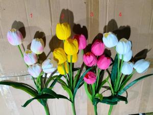 Quality Best sell Wedding Decorative PU Real Touch Tulip Rose Flowers Tulips Artificial Flower wholesale