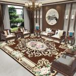 Household Polyester Living Room Floor Carpets Middle Eastern Style Dining Room