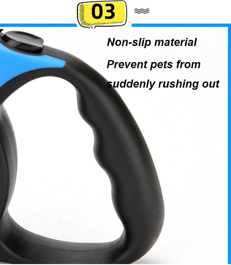 Plastic Material Auto Dog Leash Pet Accessory Retractable Dog Lead