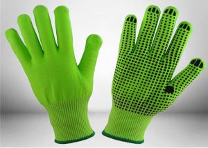 Quality Black Nitrile Dots Puncture Resistant Gloves , Nitrile Work Gloves EN388 Certificated wholesale