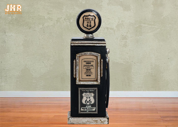 Antique Wood Tabletop Rack Decorative Wooden Cabinet Small Storage Cabinets Black Color
